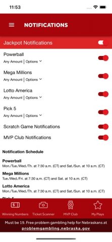 Nebraska Lottery для iOS — скриншот 5