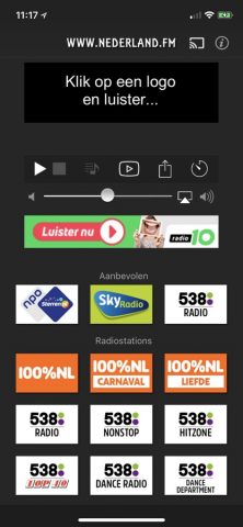 Nederland.FM Radio для iOS — скриншот 1