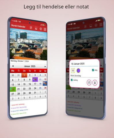 Norsk Kalender 2026 для Android — скриншот 3