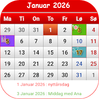 Norsk Kalender 2026 для Android