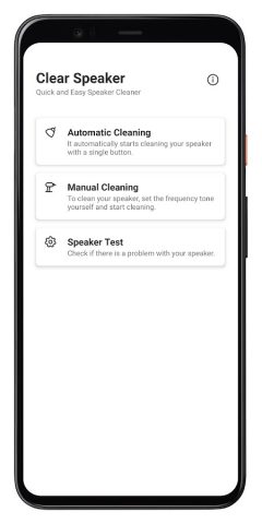 Очиститель динамиков для Android — скриншот 1