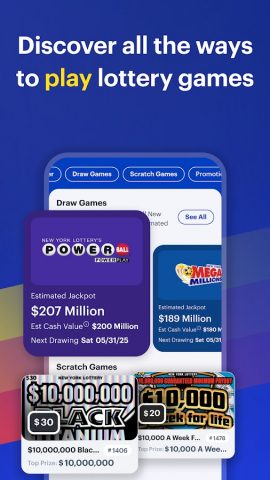 Official NY Lottery для Android — скриншот 2