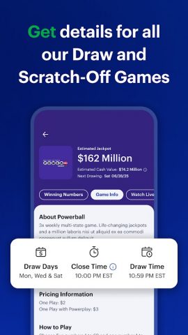 Official NY Lottery для Android — скриншот 5