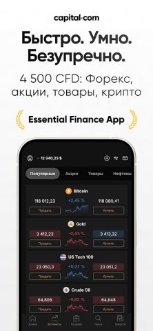 Онлайн Брокер — Capital.com для Android — скриншот 2