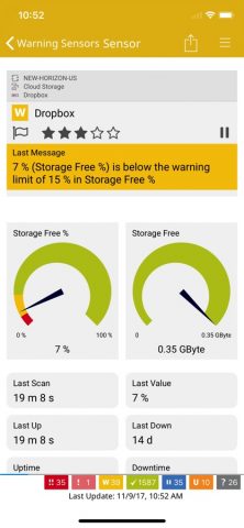 PRTG — Monitoring для iOS — скриншот 3