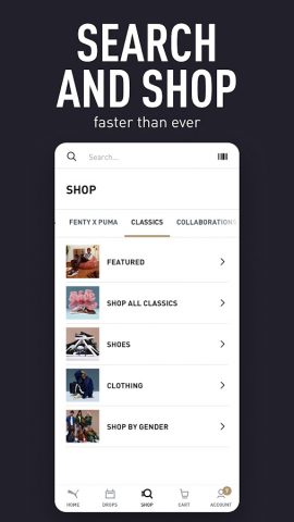 PUMA | Clothes & Shoes App для Android — скриншот 5