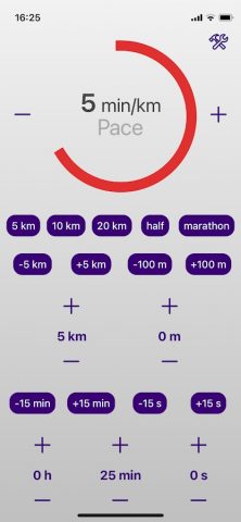 Pace Running Calculator для Android — скриншот 1