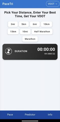 PaceTri — Калькулятор темпа для Android — скриншот 2