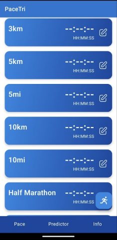 PaceTri — Калькулятор темпа для Android — скриншот 3