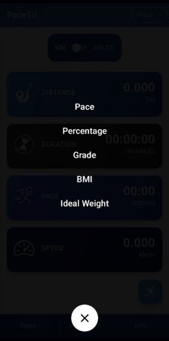 PaceTri — Калькулятор темпа для Android — скриншот 4