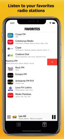 Pадио Испании : spanish radios для iOS — скриншот 2