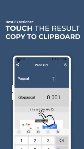 Pascal to KiloPascal Converter для Android — скриншот 3