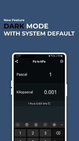 Pascal to KiloPascal Converter для Android — скриншот 4