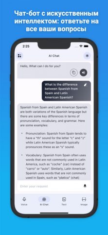 Переводчик языков & AI Chat + для iOS — скриншот 3