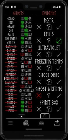 Phasmophobia Evidence Tool для Android — скриншот 2