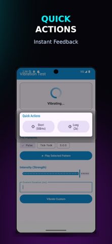 Phone Vibration Tester для Android — скриншот 2