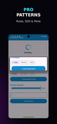 Phone Vibration Tester для Android — скриншот 3