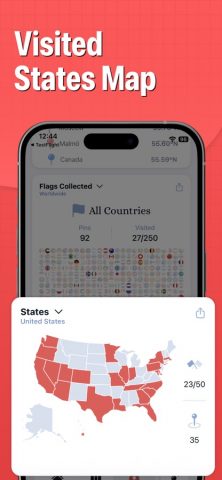 Pin Traveler: Track Travel Map для iOS — скриншот 5