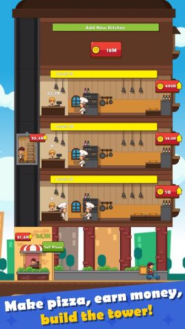 Pizza Tower: Idle Tycoon для Android — скриншот 2