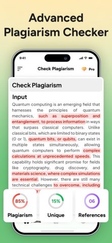 Проверка и удаление плагиата для iOS — скриншот 3