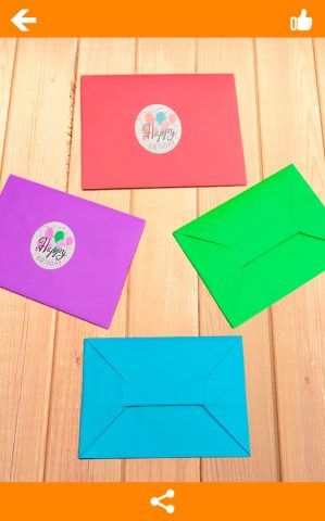 Подарочные конверты оригами для Android — скриншот 1