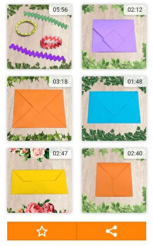 Подарочные конверты оригами для Android — скриншот 3