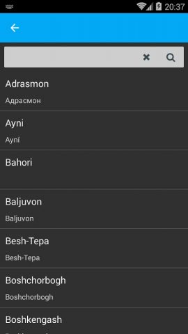 Погода Тоҷикистон для Android — скриншот 5