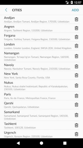 Погода В Узбекистане для Android — скриншот 4