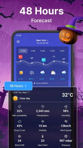 Прогноз погоды для Android — скриншот 4