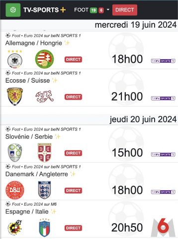 Programme TV Sport для Android — скриншот 2