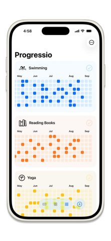 Progressio: Трекер привычек для iOS — скриншот 1