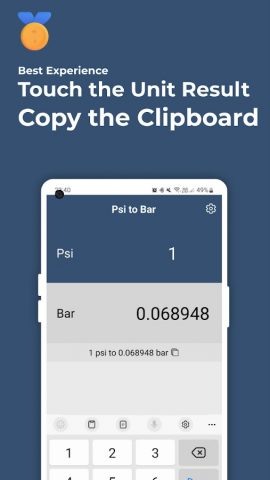 Psi to Bar Converter для Android — скриншот 3