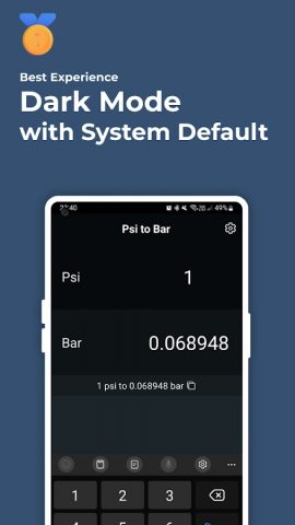 Psi to Bar Converter для Android — скриншот 4