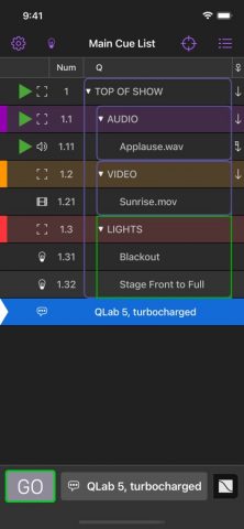 QLab Remote для iOS — скриншот 2