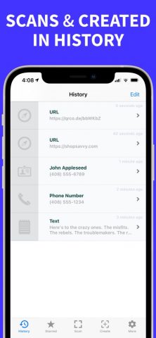 QR Code Reader & Code Scanner для iOS — скриншот 4