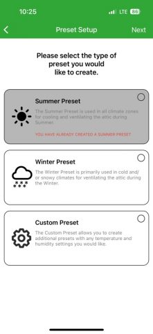 QuietCool Smart Control для iOS — скриншот 4