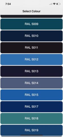 RAL Colours для iOS — скриншот 1