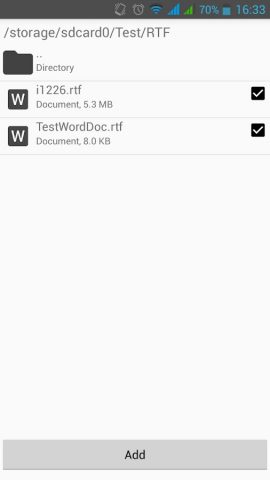 RTF to DOC Converter для Android — скриншот 2