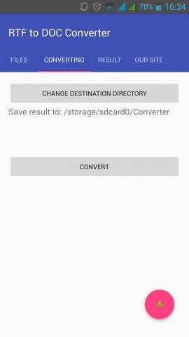 RTF to DOC Converter для Android — скриншот 3