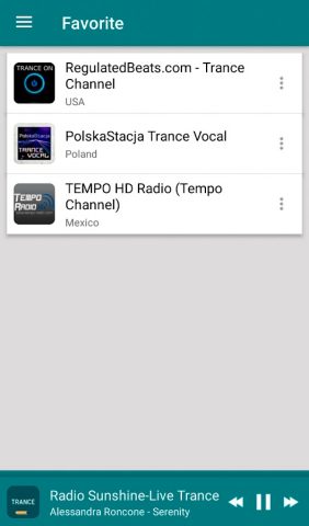 Radio trance music для Android — скриншот 2