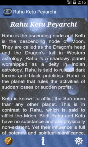 Rahu Ketu Peyarchi для Android — скриншот 2