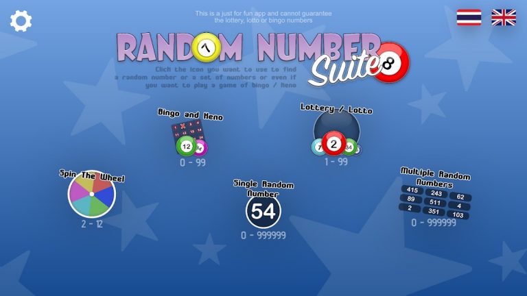 Random Number Suite для Android — скриншот 1