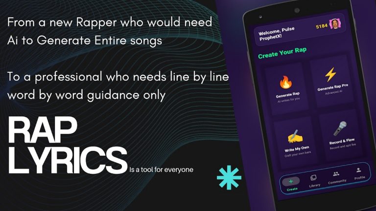 Rap Lyrics Studio Rapper maker для Android — скриншот 1