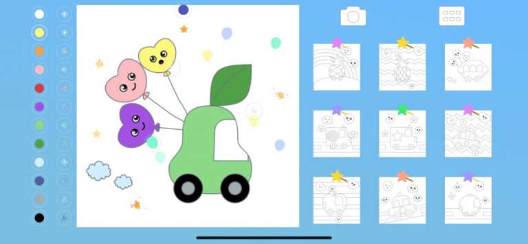 Раскраска Машины Дети для iOS — скриншот 2
