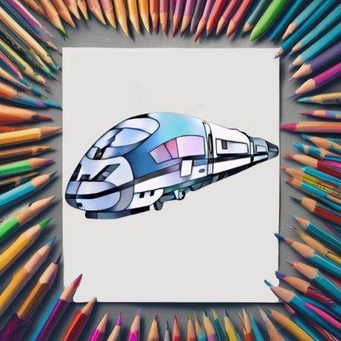 Раскраска поезда для Android — скриншот 1