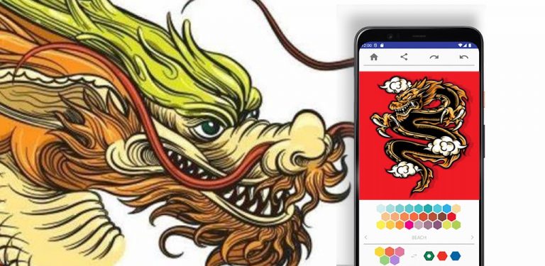 Раскраски Дракон для Android — скриншот 1