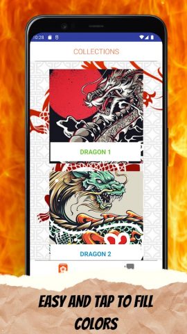 Раскраски Дракон для Android — скриншот 3