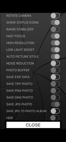 Raw! Photo DNG Camera для iOS — скриншот 3