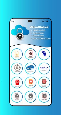 Разблокировка Icloud и сети для Android — скриншот 1