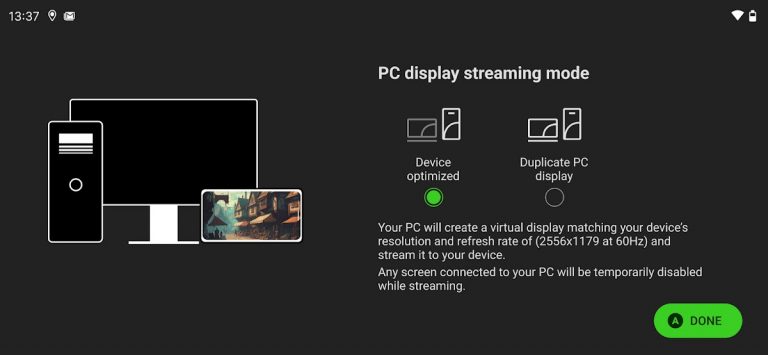 Razer PC Remote Play для Android — скриншот 3